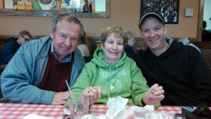 Mom, dad and me in October 2015.